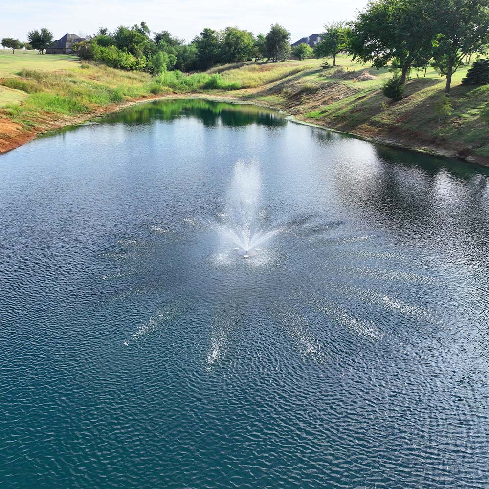 Eco Series 1/2 HP Pond Fountain, 4 Spray Patterns - 115V