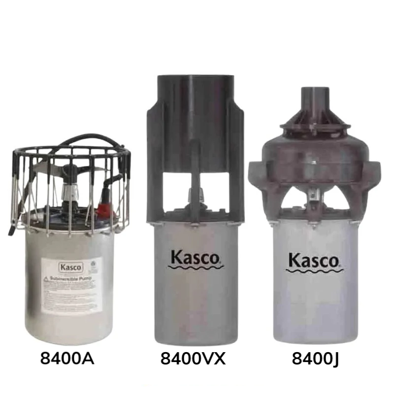 Kasco 8400 Replacement Motor 2 HP - 8400A 8400J 8400VX Studio Image with EverBlue Pond Logo