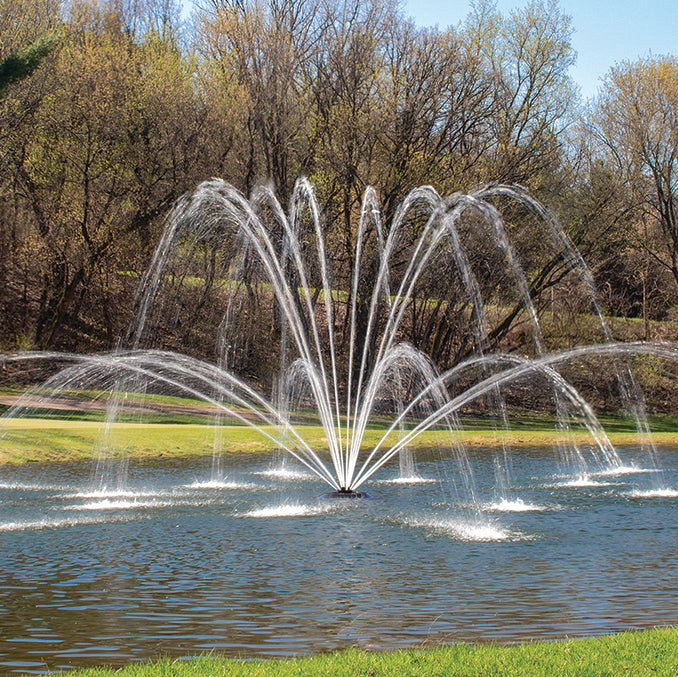 Kasco J Series Decorative Floating Fountains for Small, Medium, and Large Ponds and Lakes