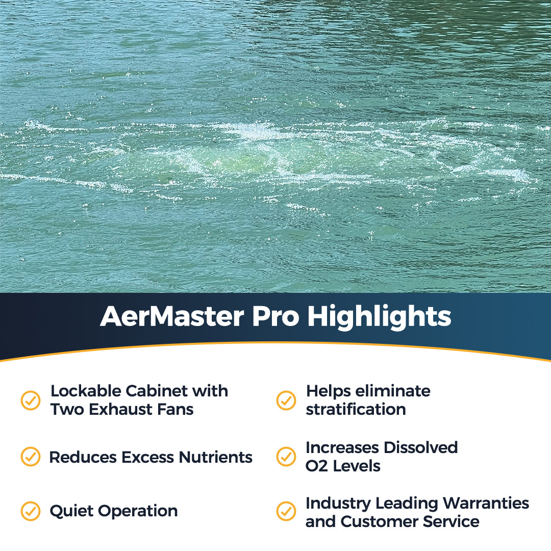 Deep Pond Electric Aerator AerMaster Pro Series