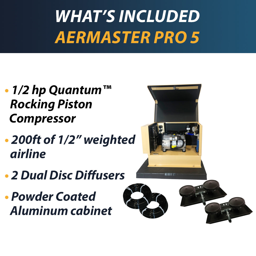 Deep Pond Electric Aerator AerMaster Pro Series