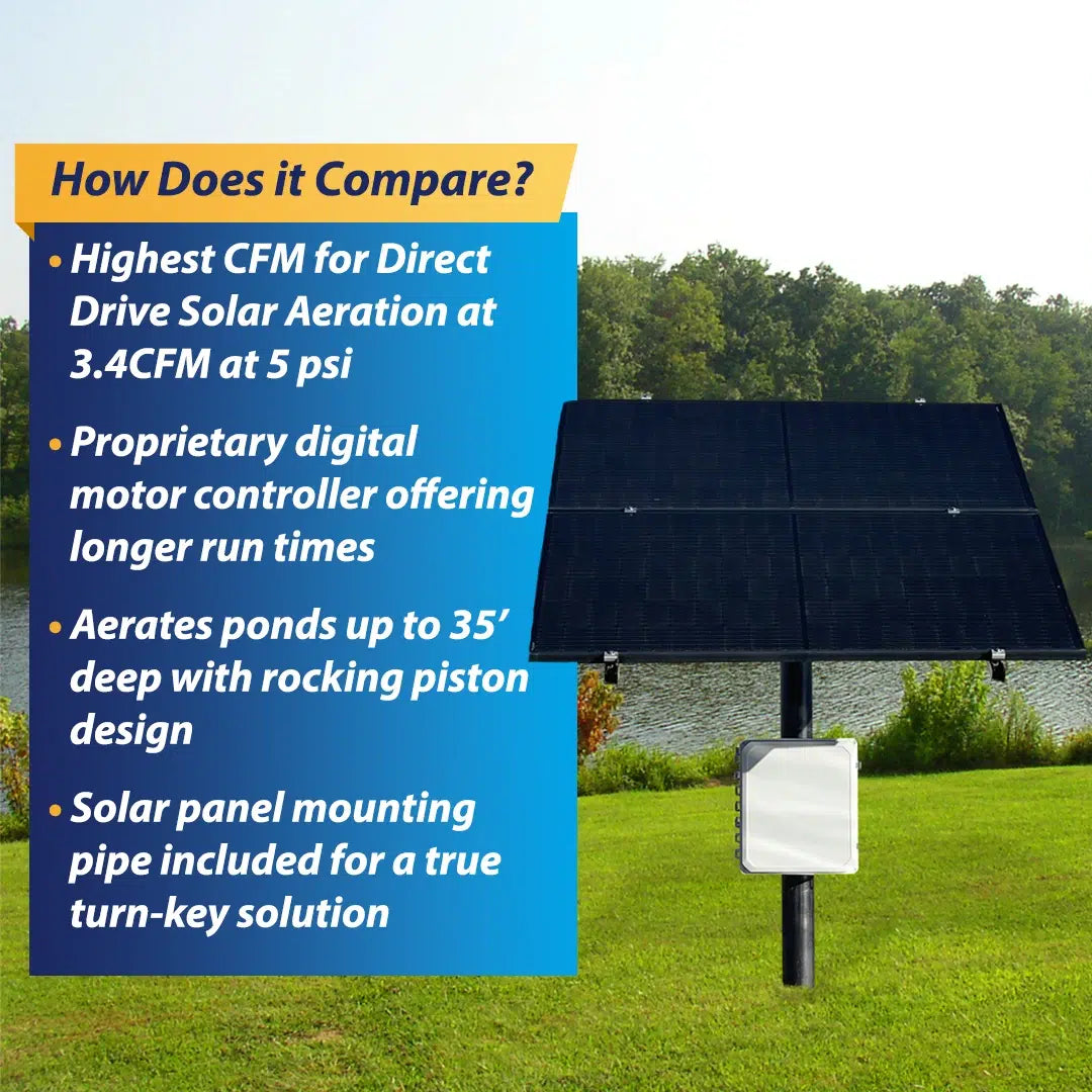 NitroAir Direct Drive Solar Aeration System